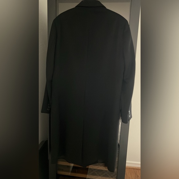 NWOT Men’s Hugo Boss Black Wool & Cashmere Overcoat (Size: M/L)!!! - Picture 3 of 6